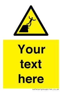 Custom Warning unstable cliff edge